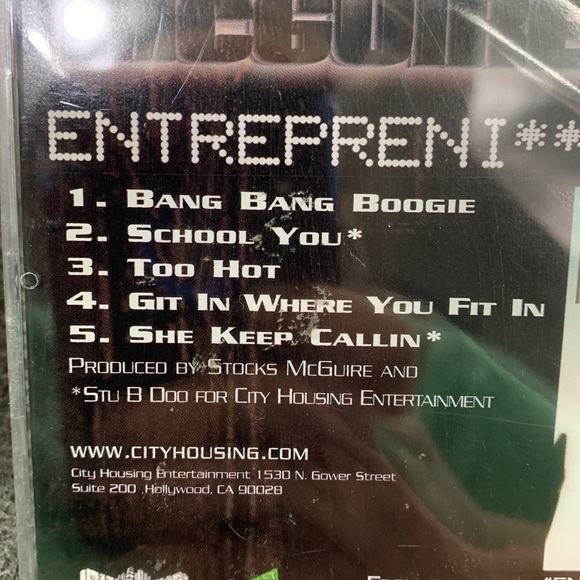 Stocks Maguire- Entrepeni**a (CD, 2000) Parental Advisory Explicit Content New - Picture 5 of 5